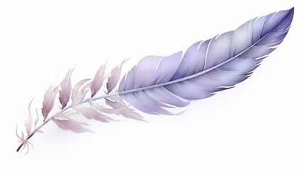 feather on white background generated by AI tool