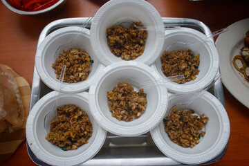 Fried rice, typical Indonesian food.