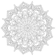 Circular pattern in form of decorative mandala design