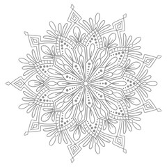 Elegant decorative mandala background vector