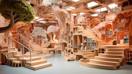 Surrealistic Landscape Decoration Extravaganza at the Spectacular Super Store, A Visual Odyssey of Otherworldly Design