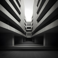 Obraz premium brutalism photography, building