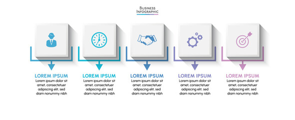 Business data visualization. timeline infographic icons designed for abstract background template milestone element modern diagram process technology digital marketing data presentation chart Vector