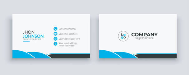minimalist corporate timeless business card design / stylish visiting card design