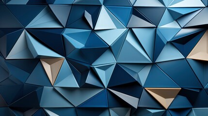 Fototapeta premium Geometric Background Blue Tones , Background Image,Desktop Wallpaper Backgrounds, Hd