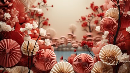 Paper Style Chinese New Year Background , Background Image,Desktop Wallpaper Backgrounds, Hd