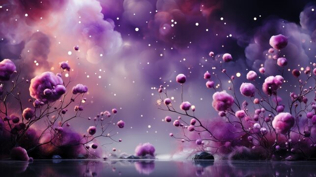 Purple Background Watercolor With Stars , Background Image,Desktop Wallpaper Backgrounds, Hd