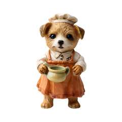 3d cute dog statue
