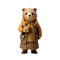 3D Cute bear statue