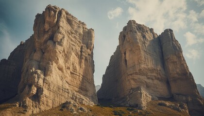 large rocks on hilltop