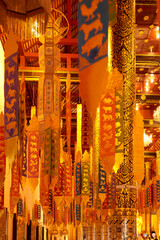 The decoration inside Wat Chedi Luang - Temple Bangkok

