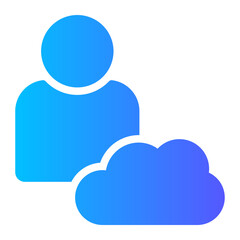 cloud gradient icon