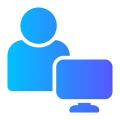 monitor gradient icon