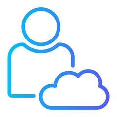 cloud gradient icon