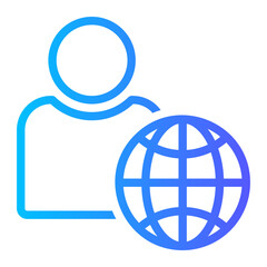 globe gradient icon