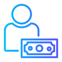 money gradient icon