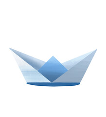 Paper boat  isolated