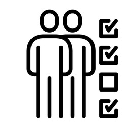 people team group icon ,checklist