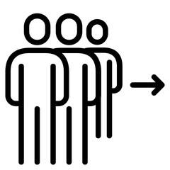 people team group icon , arrow