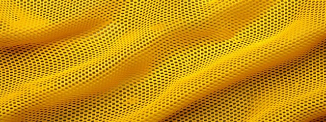 Fabric yellow soccer texture cloth shirt sport brazil background pattern material. Yellow uniform...