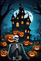 Fototapeta premium Halloween Theme Background
