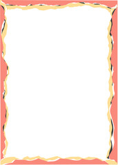 Geometric ripped paper frame