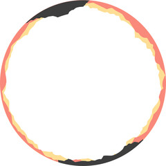 Geometric ripped paper frame