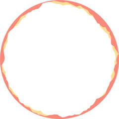 Geometric ripped paper frame