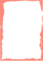 Geometric ripped paper frame