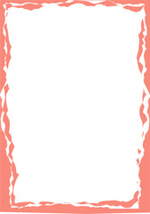 Geometric ripped paper frame