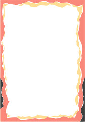 Geometric ripped paper frame