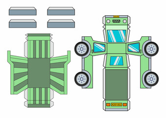 Construction Truck 3D PRINTABLE Heavy vehicles, Paper Craft, Ready to print