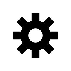 Vector graphic design of icon settings in glyph style. Percfect for use UI app, UI Web,Instruction, etc.