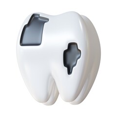 3d icon cavity isolated on white background