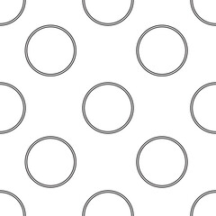 Digital png illustration of white circles repeated on transparent background