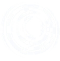 Digital png illustration of white abstract circular shape on transparent background