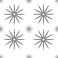Digital png illustration of black star shapes on transparent background