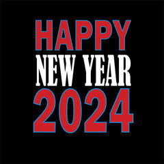 Happy new year 2024. New year shirt 