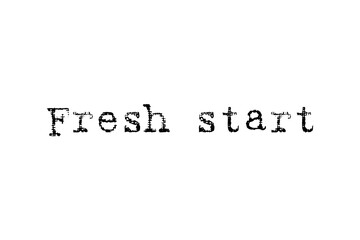 Digital png illustration of fresh start text on transparent background