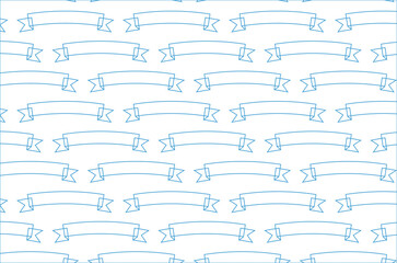 Digital png illustration of blue ribbons pattern on transparent background