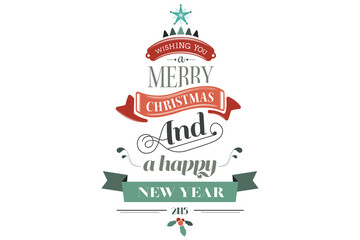 Digital png illustration of merry christmas text on transparent background