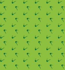 Digital png illustration of green pipe pattern on transparent background