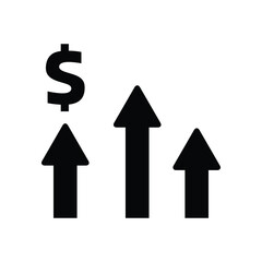 Finance sales analytics vector icon