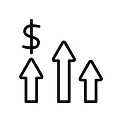 Finance sales analytics vector icon