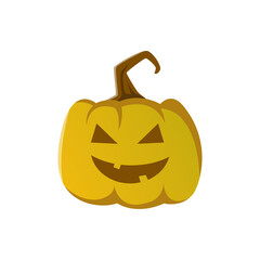 Smile pumpkin vector asset for Halloween event