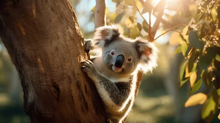 Foto auf Acrylglas koala in tree © Ilham
