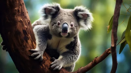 Ingelijste posters koala in tree © Ilham