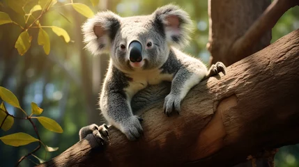 Foto op Canvas koala in tree © Ilham