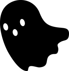 ハロウィンシルエット素材-かわいいお化け