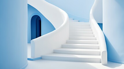 abstract stairs background ai generated